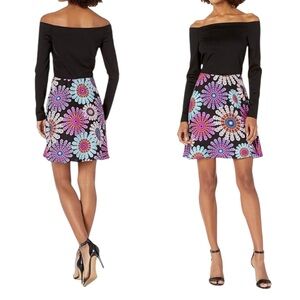 Alice & Trixie By Angela George Off Shoulder Silk Bottom Dress XS